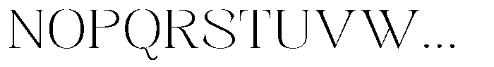 Kornesia  Thin Expanded Font UPPERCASE