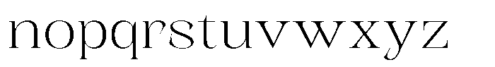 Kornesia  Thin Expanded Font LOWERCASE