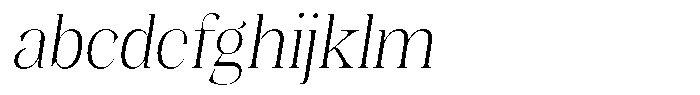 Kornesia  Thin Oblique FONT