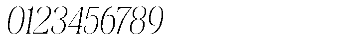 Kornesia  Thin Semi Condensed Oblique Font OTHER CHARS