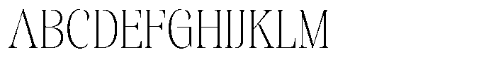 Kornesia  Thin Semi Condensed Font UPPERCASE