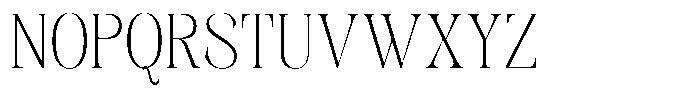 Kornesia  Thin Semi Condensed Font UPPERCASE