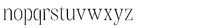 Kornesia  Thin Semi Condensed Font LOWERCASE