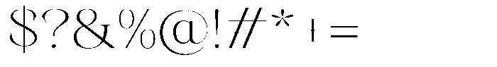 Kornesia  Thin Semi Expanded Font OTHER CHARS