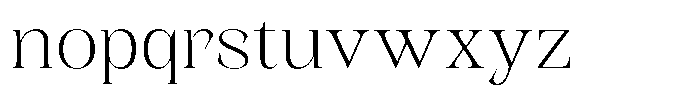 Kornesia  Thin Semi Expanded Font LOWERCASE