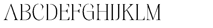 Kornesia  Thin Font UPPERCASE