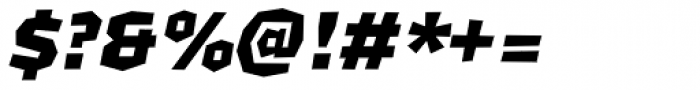 Korobok Edgy Bold Italic Font OTHER CHARS