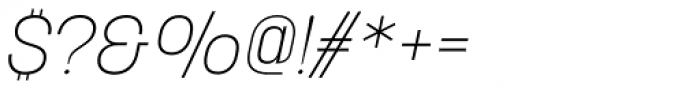 Korolev Alternates ExtraLight Italic Font OTHER CHARS