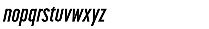 Korolev Compressed Alternates Bold Italic Font LOWERCASE