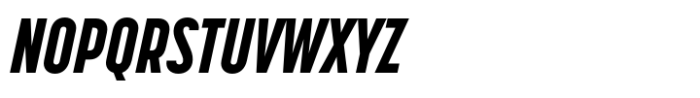 Korolev Compressed Alternates Heavy Italic Font UPPERCASE