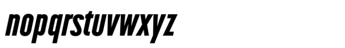 Korolev Compressed Alternates Heavy Italic Font LOWERCASE