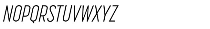 Korolev Compressed Alternates Light Italic Font UPPERCASE