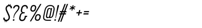 Korolev Compressed Alternates Regular Italic Font OTHER CHARS
