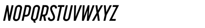 Korolev Compressed Demi Bold Italic Font UPPERCASE