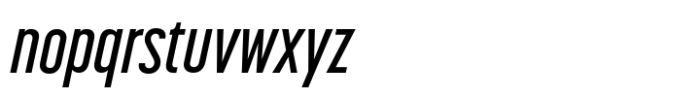 Korolev Compressed Demi Bold Italic Font LOWERCASE