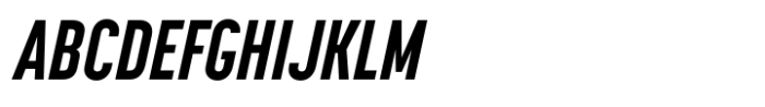 Korolev Compressed Extra Bold Italic Font
