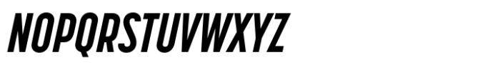 Korolev Compressed Extra Bold Italic Font UPPERCASE