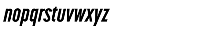 Korolev Compressed Extra Bold Italic Font LOWERCASE
