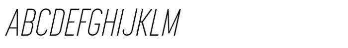 Korolev Compressed Extra Light Italic Font