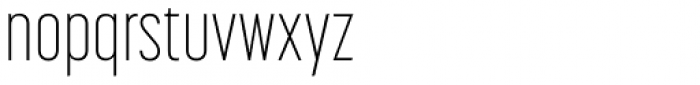 Korolev Compressed ExtraLight Font LOWERCASE