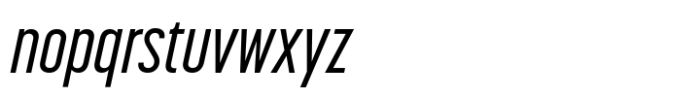 Korolev Compressed Medium Italic Font LOWERCASE
