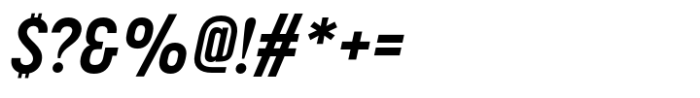 Korolev Condensed Alternates Bold Italic Font OTHER CHARS