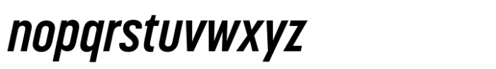 Korolev Condensed Alternates Bold Italic Font LOWERCASE