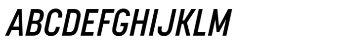 Korolev Condensed Alternates Demi Bold Italic Font UPPERCASE