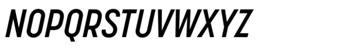 Korolev Condensed Alternates Demi Bold Italic Font UPPERCASE