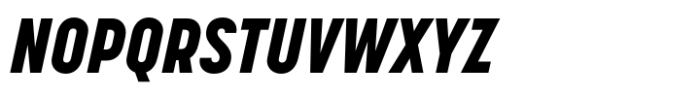 Korolev Condensed Alternates Heavy Italic Font UPPERCASE