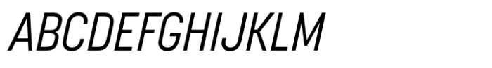 Korolev Condensed Alternates Regular Italic Font UPPERCASE
