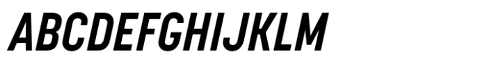 Korolev Condensed Bold Italic Font UPPERCASE