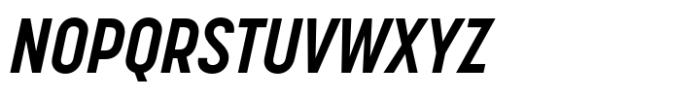 Korolev Condensed Bold Italic Font UPPERCASE