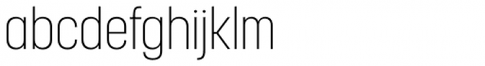 Korolev Condensed ExtraLight Font LOWERCASE