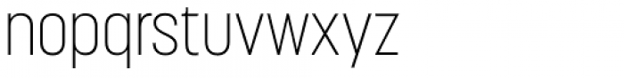 Korolev Condensed ExtraLight Font LOWERCASE