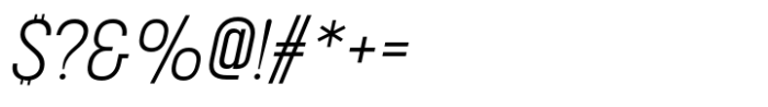 Korolev Condensed Light Italic Font OTHER CHARS