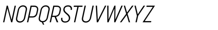 Korolev Condensed Light Italic Font UPPERCASE