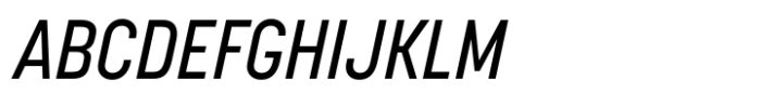 Korolev Condensed Medium Italic Font UPPERCASE