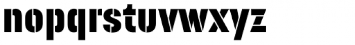 Korolev Military Stencil Font LOWERCASE
