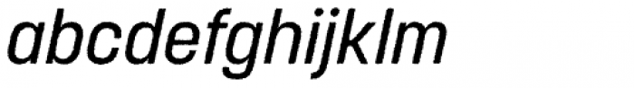 Korolev Rough Medium Italic Font LOWERCASE