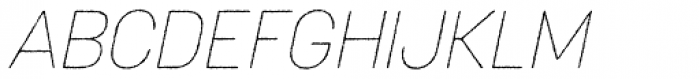 Korolev Rough Thin Italic Font UPPERCASE