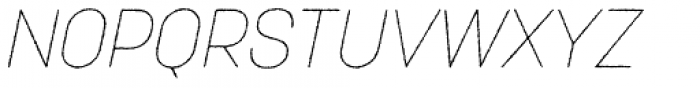 Korolev Rough Thin Italic Font UPPERCASE