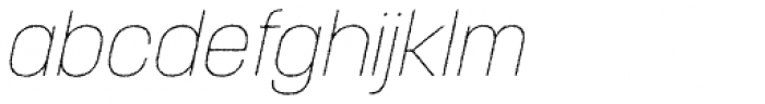 Korolev Rough Thin Italic Font LOWERCASE