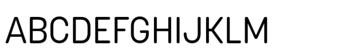 Korolev Rounded Regular Font UPPERCASE