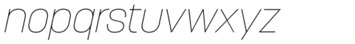 Korolev Rounded Thin Italic Font LOWERCASE