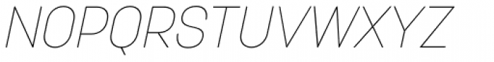 Korolev Thin Italic Font UPPERCASE
