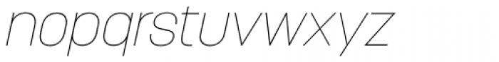 Korolev Thin Italic Font LOWERCASE