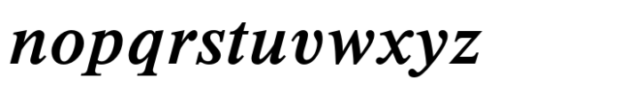 Korpus Serif Pro Demibold Italic Font LOWERCASE