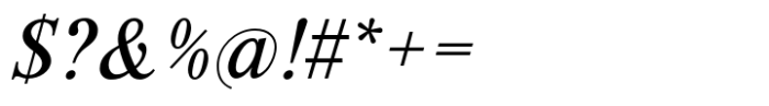 Korpus Serif Pro Italic Font OTHER CHARS