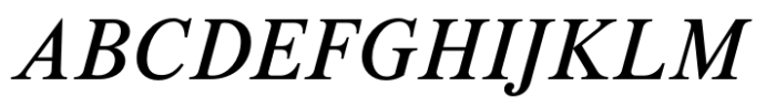 Korpus Serif Pro Italic Font UPPERCASE
